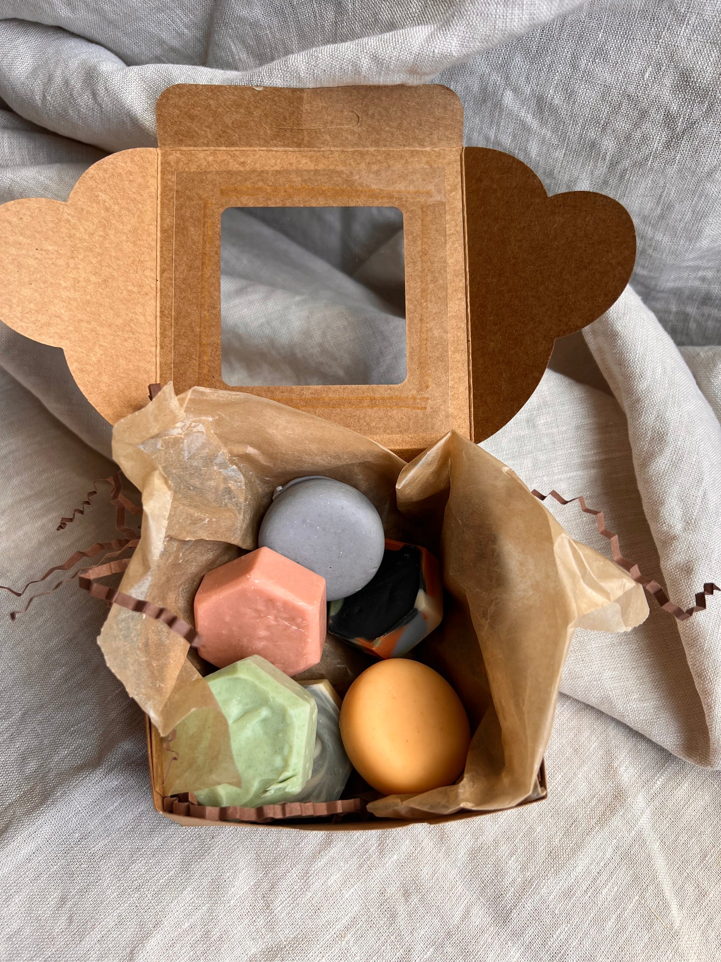 Four Soap Sample Box or Travel Tin~4 soaps